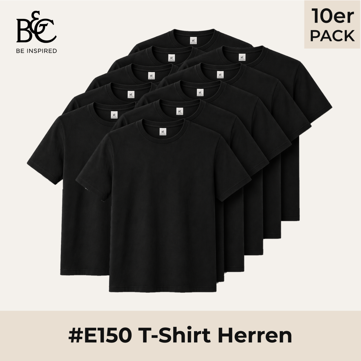10er Pack #E150 T-Shirt Herren